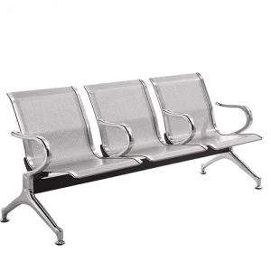 BDEC201 Public Outdoor Furniture Metal Steel 3-Seater Airport Waiting Chair Hospital Chairs for Clinic