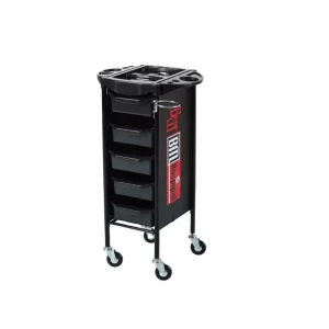 BEIMENG Hair Salon Furniture Lockable Black Barber Trolley With Wheels Salon Trolley Beauty Salon Car
