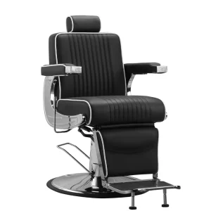 BEIMENG Salon Hair Chair Equipment Furniture Luxury Black Barber Style Beauty Barber Shop Chair