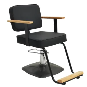 BEIMENG Stylish Modern Barber Chair Salon Furniture Stainless Steel Barber Black Chair