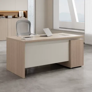 BGZ-1 Single-person Commercial Office Desk Chair Set 1.2m Computer Desk Cable Box PVC Upper Detachable Design Modern
