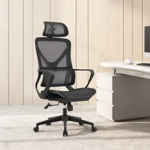 BIFMA Certified Computer Mesh Chair with Headrest Office Chair Swivel High Back Ergonomic Chair