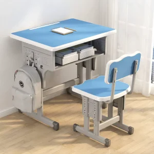 BJZX-6(2) Modern Classroom School Chairs Wood Desk Sets with Adjustable Ergonomic Design Eco-Friendly Durable Student Furniture
