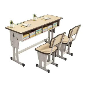 BJZX 7 Children Classroom Study Desk Nursery School Tables and Chairs for School