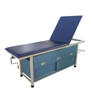 BT EA019 Hospital Patient Examination Table with Drawers Clinic Exam Bed Steel Consultation Table with Head Adjustment