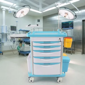 BT EY001B Hospital Crash Cart Medical ABS Emergency Trolley