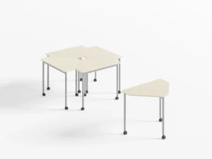 BT Modern Commercial Training Table Study Office Eco Friendly E0 MFC Powder Coated Top German Relief Texture Finish Easy