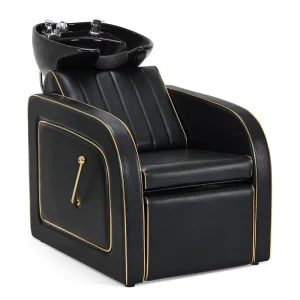 Backwash Shampoo Chair and Bowl Set Luxurious Shampoo Station Chair for Spa Beauty Salon Hair Salon