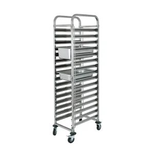 Bakery Equipment Hotel Restaurant Mobile Food Cart Stainless Steel GN Pan Tray Trolley