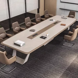 Baking Paint Conference Table Long Table Large Medium Office Simple Modern Commercial Bamboo Meeting Room Training Table