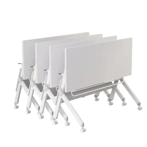 Bamboo Folding Training Table Chair Combination Movable Long Table Tutoring Class Educational Institution Desk Conference Table