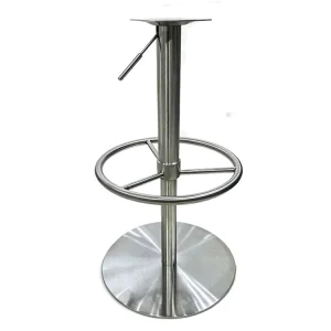 Bar Chair Legs Brushed Stainless Steel Trumpet Stool Base for Home Bar Outdoor Restaurant Dining School Hospital