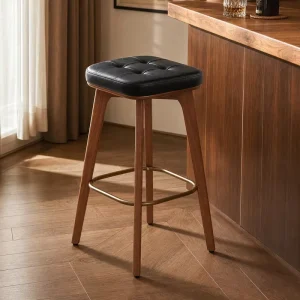 Bar Chair Nordic Tall Furniture Velvet Back Luxury Kitchen Leather Modern High Stool Bar Chairs for Bar Table