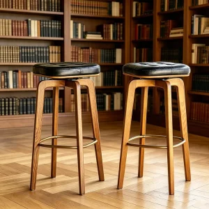 Bar Chair Nordic Tall Furniture Velvet Back Luxury Kitchen Leather Modern High Stool Bar Chairs for Bar Table