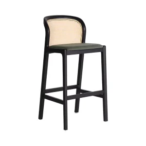 Bar Chair Solid Wood Simple Backrest Bar Stool Nordic Household Creative Vintage American Wooden High Stool