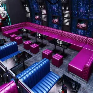 Bar Club Furniture Set Nightclub Lounge VIP Couches KTV Sofa Custom Home Corner U Shaped Restaurant Booths Seating Canada