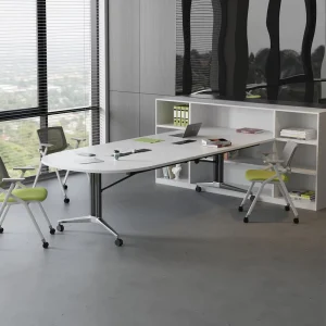 Bar Folding Conference Table Movable Wheels Modern Minimalist Design Office Furniture Living Room