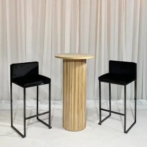 Bar Furniture Designs Modern Ruber Wood High Bar Tables Events Wedding Party Round Bar Tables for Sale
