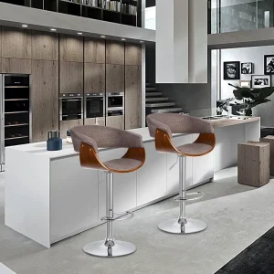 Bar Furniture Round Metal Base 360 Degree Adjustable Swivel Stool Bar Chairs Bentwood Bar Counter Chair