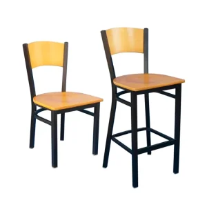 Bar Furniture Stool Retro Barstool Industrial Restaurant Event Hotel Dining Chairs With Metal Leg