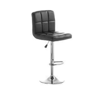 Bar Furniture White Synthetic Leather Lift and Rotate Swivel Bar Chair Stool Living Room Furniture