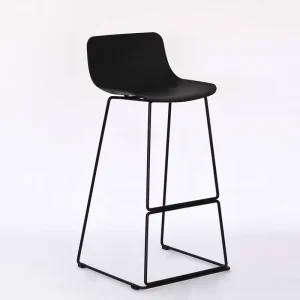 Bar Stool High Chair Steel Legs Black Bar Chairs for Kitchen Modern Bar Stool