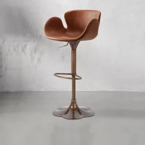 Bar Stool Home Light Luxury High end Style High foot Stool Bar Chair Lifting Rotating Chair Backrest Metal Bar Furniture HD 7609