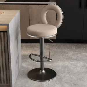 Bar Stool Nordic Swivel Counter Furniture Gold Velvet Leather Luxury Kitchen Modern High Chairs Bar Stool for Bar Table