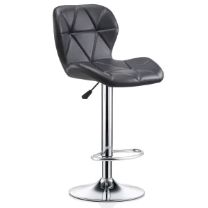 Bar Stool Swivel Height Adjustable Modern Minimalist Design Metal Frame Home & Commercial Use Backrest Casual High Leg Bar Chair
