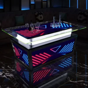 Bar Table LED Commercial Portable Bar Table for Events Illuminated Bar Tables