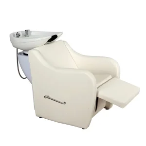 Barber Beauty Semi reclining Hair Salon Washing Bed Adjustable Shampoo Chair Shampoo Basin