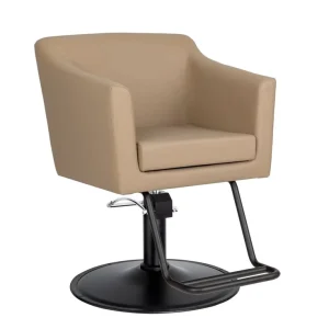 Barber Chair for Hairdressing Salon White Modern Design Styling Chair