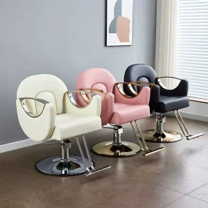 Barber Lifting Chair Beauty Salon Barber Shop Ergonomic Reclining 360 Degree Swivel Hydraulic Height Adjustable Modern Chair