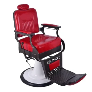 Barber Salon Furniture Barber Shop Equipment Men’s Barber Chair with Height Adjustment Quality Leather