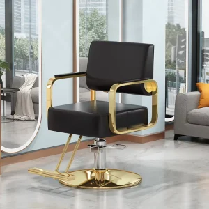 Barber Shop Chair Popular Salon Stool Simple Style Haircut Adjustable Perming and Dyeing Stainless Steel Beauty Chair