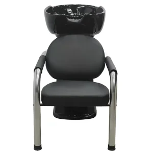 Barber Shop Salon Furniture Shampoo Station Backwash Unit Sink and Chair Shampoo Sink