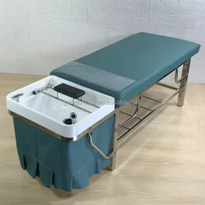 Barber Shop Shampoo Chair Salon Furniture Hair Care Washing Bed With Basin