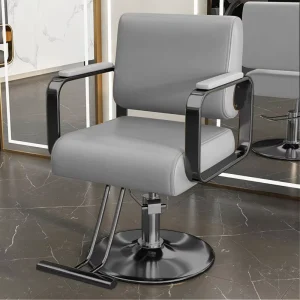 Barber Shop Special Hair Salon Chair Hair Cutting Stool With Lifting Feature Metal Material Barber Chair