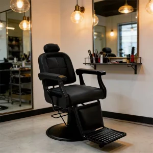 Barbershop Furniture Round Base Salon Chair Modern Hydraulic Pump Rotation Hairdressing Barber Chair