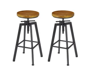 Barstool Bar Chair Bar Stool Round Metal Adjustable Black Custom Carton Modern Commercial Furniture Wooden Kitchen Bar Stools