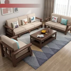 Beautiful High Quality Modern Reclining Upholstered Sofa Furniture Set for Apartment and Hotel Use