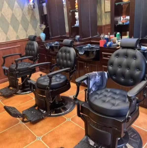 Beauty Barbershop Antique Equipment and Furniture Hair Metal Barber Salon Chair