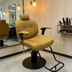Beauty Hair Salon Chair and Mirror Set for Hair Stylist Beauty Salon Hairdressing Chair Barber Shop Men’s Barber Chair for Men