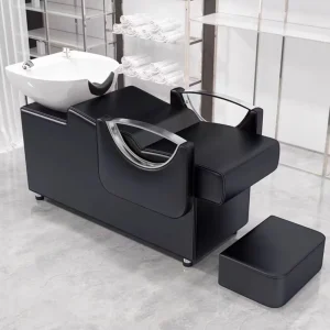 Beauty Hair Salon Sit Half Recline Thai Flush Shampoo Chair Punch Bed Bowl Washbasin
