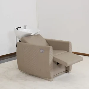 Beauty Salon Hair Wash Chairs Adjustable Shampoo Bowl Backwash Unit Shampoo Chairs for Barber Shop Leather Durable