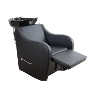 Beauty Salon Hair Washing Shampoo Chair Shampoo Bed Salon Furniture Black Backwash Unit Portable Hair Synthetic Leather 1ctn pcs