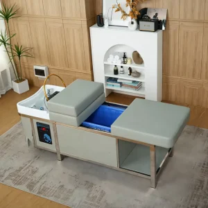 Beauty Salon Portable Acrylic Shampoo Bowl Chair with Water Circulation No Plumbing Thai Massage Water Tank
