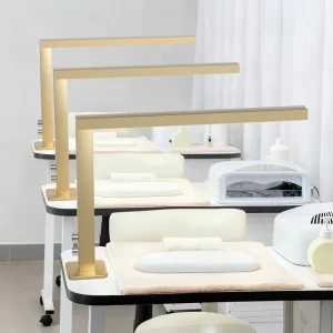 Beauty Salon Table Lamp for Nail and Eyelash Extension, LED Desktop, High CRI, L Shape