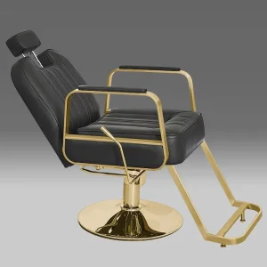 Beauty Service Function Haircut Perm Dyeing in Salons High End Professional Metal Barber Chair with Lifting
