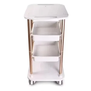 Beauty Tool Salon Trolley Cart with Aluminium Salon Equipment Manicure Shelves